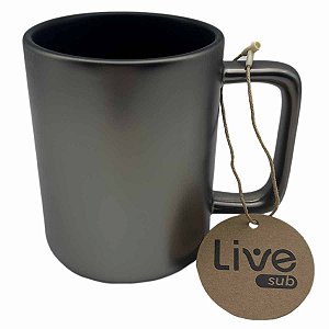 Caneca Cinza Chumbo 350ml
