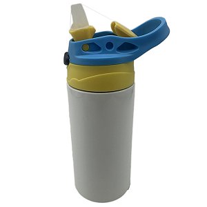 Squeeze Pop Térmico com Tampa Azul Claro/Amarelo 500ml