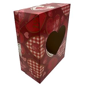 Caixa Coração Vermelho Love