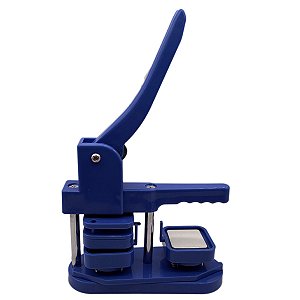 Prensa de Boton Quadrada Azul