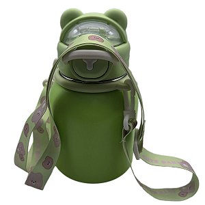 Copo Térmico Inox Baby Bear 550ml Verde Claro