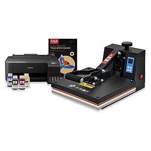 Kit Prensa Plana 38x38 X-SUBLY + Impressora Epson L1250