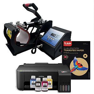 Kit Prensa de Caneca Importada 220v + Impressora Epson L1250