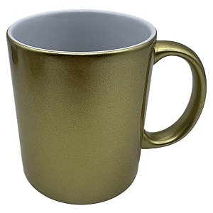 Caneca Perolizada Premium Dourada 325ml Live