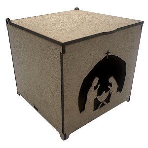 Caixa de MDF de Natal Presépio Articulada