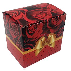 Caixinha Personalizada para Caneca "Rosas Vermelhas" (11oz) - 12 unidades