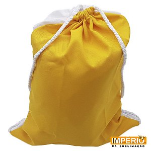 Mochila Adulto 30x40 Amarela - Sacochila (P/ Sublimação)