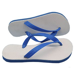 Chinelo P/ Sublimação Sola e Tira Azul Royal