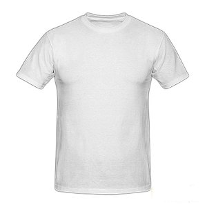 Camiseta Branca Infantil - 02 ao 14 (100% Poliéster)