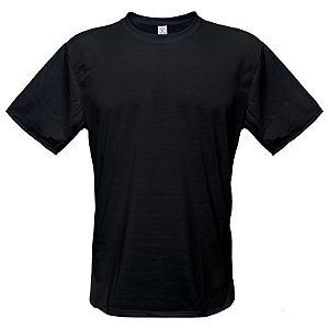 Camiseta Preta - P ao GG3 (100% Algodão)
