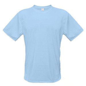 Camiseta Azul Bebê - P ao GG3 (100% Poliéster)
