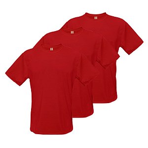 Camiseta Vermelha - P ao GG3 (100% Poliéster)