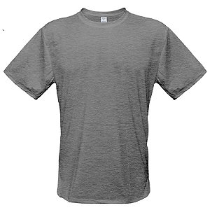 Camiseta Cinza Mescla - P ao GG3 (100% Algodão)