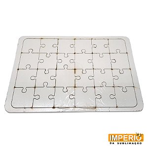 Quebra Cabeça MDF 24pçs PCT C/01uni. (P/ Sublimação)