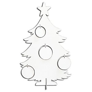 Placa MDF em formato de Árvore de Natal A3 para Sublimação