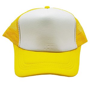 Boné Amarelo Trucker para Sublimação