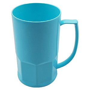 Caneca de Chopp Polímero Azul Bebe 500ml (P/ Sublimação)