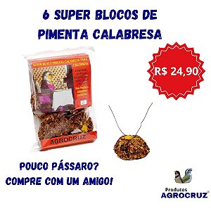 Super Bloco p/ divertir e complementar alimentação de calopsitas