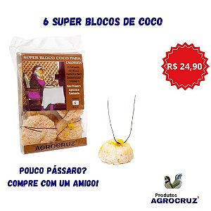 Super Bloco p/ divertir e complementar alimentação de calopsitas