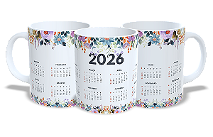 Calendário 2026 - Flores