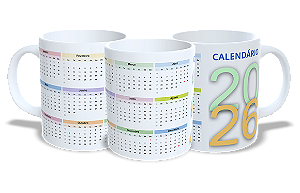 Calendário 2026 - Colorido