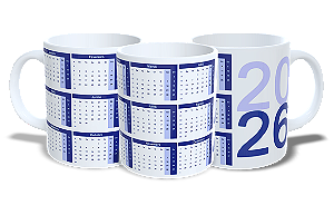 Calendário 2026 - Azul