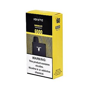 Banana Ice – V60 – 6000 Puffs – Ignite – Pod Descartável