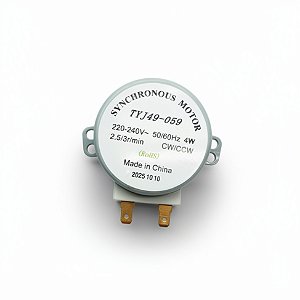 Motor Prato Giratorio Microondas TYJ-49-059 220V 3RPM Ferro