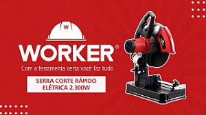 Serra de Corte Rápido 14 Pol. 2300W 220V WORKER SCR-2300-14