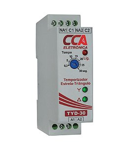Temporizador Analógico Estrela / Triângulo com Ajuste 0~30 Segundos. Alimentação 220Vca