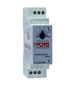 TIMER TEMPORIZADOR MULTIFUNCAO 0,6S À 100HR 24-220VAC/VCC SIBRATEC