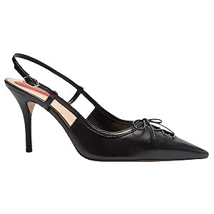 Scarpin Arezzo Couro Bico Fino Slingback Gisele A129300002