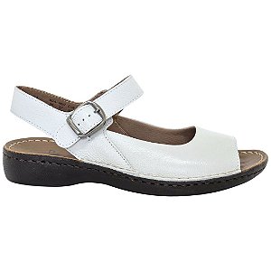 Sandália Levecomfort Fivela Couro 10344