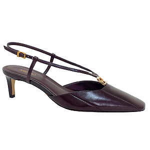 Scarpin Arezzo Couro Salto Médio Slingback Elo A137330007