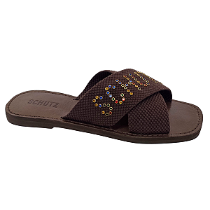 Sandália Schutz Rasteira X Multicolos S208890125