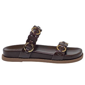 Sandália Schutz Papete Selina Sporty Couro S215640414