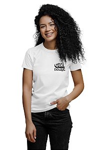 Camiseta Baby Look Girl Power Algodão