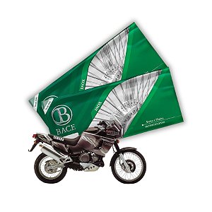 Jogo de Raios Aço Inox Polido 3,5mm Bace Dianteiro e Traseiro Super Ténéré 750