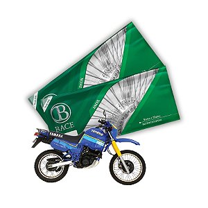 Jogo de Raios Aço Inox Polido 3,5mm Bace Dianteiro e Traseiro Ténéré 600