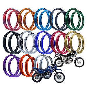 Par Aros em Alumínio Threeheads 21x185 e 17x215 Falcon Xlx Nx Sahara 350