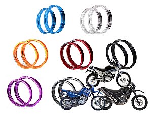 Par Aros em Alumínio Threeheads 21x185 e 17x250 Falcon Sahara Xlx 350 Xt 600 Xt 660