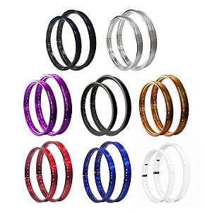 Par Aros Roda Alumínio Viper Vpr Dianteiro 19x185 e Traseiro 17x215 Bros 125 150 160 Xre 190 Crosser 150
