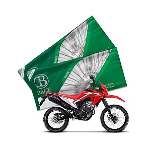 Jogo de Raios Aço Inox Polido 4mm Bace Dianteiro e Traseiro Tornado 300 L