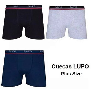 Cueca Slip em Algodão Original Tamanhos Grandes XG Até XXXG Plus Size  Formato Anatômico Lupo - Cueca - Magazine Luiza