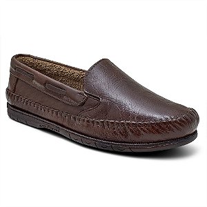 Mocassim Masculino De Couro Conforto 400 Café