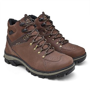 Bota Masculina Coturno Impermeável Couro Adventure off-rood - VIA