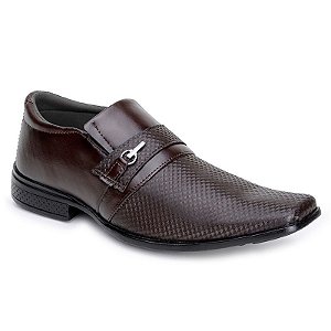 Sapato Social Masculino Conforto Giolo 836 Café Fosco
