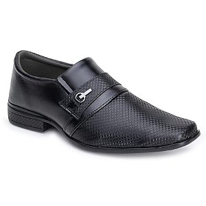 Sapato Social Masculino Conforto Giolo 836 Preto Fosco