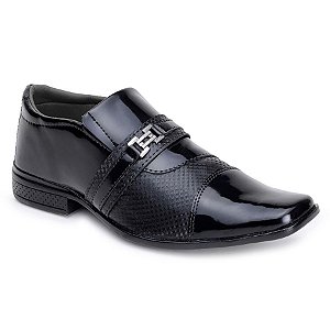 Sapato Social Masculino Conforto Giolo 839 Preto Verniz
