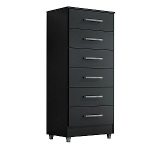 Armário Cômoda Gaveteiro 6 Gavetas Helena